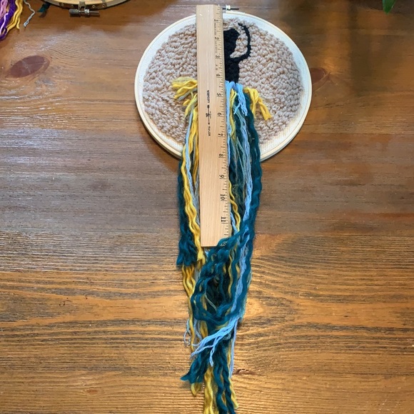 Ballerina punch needle wall art/hair bow holder!! - Picture 9 of 11